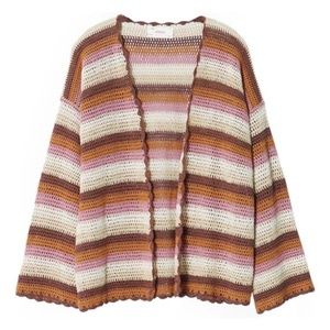 XiRENA - Carsyn Crocheted Cotton Cardigan | Color: Sunset Crush | Small | NWT